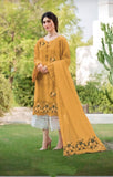 3 Piece Unstitched Heavy Embroidered Chicken Kari Pure Lawn Suit With Heavy Embroidered Bamber Chiffon Dupatta CS02