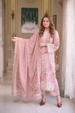 3 Piece Unstitched Heavy Embroidered Chickan Kari Lawn Suit ( Four-sided Embroidered Lawn Dupatta )AS-2735