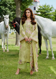 3 Piece Unstitched Heavy Embroidered Chickan Kari Lawn Suit ( Four-sided Embroidered Cotton Net Dupatta )EL-2720