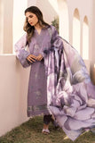 3 Piece Unstitched Embroidered Lawn Suit ( Printed Lawn Dupatta )