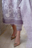 3 Piece Unstitched Heavy Embroidered Pure Lawn Suit with Heavy Embroidered Organza Dupatta