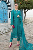 3 Piece Unstitched Heavy Embroidered Chickan Kari Lawn Suit with Heavy Embroidered Chiffon Dupatta MB2595
