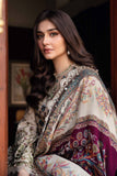 3 Piece Unstitched Heavy Embroidered Dhanak Suit with Printed Woolen Shawl MB-555